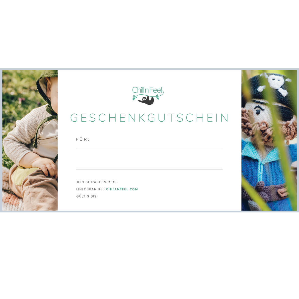 Chill n Feel - Geschenkgutschein zum Ausdrucken_Baby Gutschein Chill n Feel - Geschenkgutschein zum Ausdrucken_Baby Gutschein