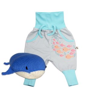 Chill n Feel - Mitwachshose für Jungs_Kuscheltier Wal_Blauwal