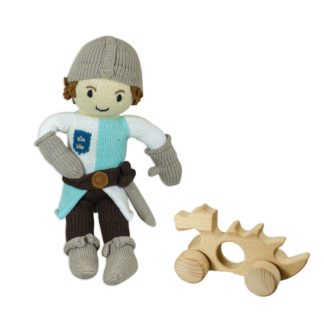 Chill n Feel - Öko Ritter Spielzeug_Ritter-Puppe u. Holzdrache