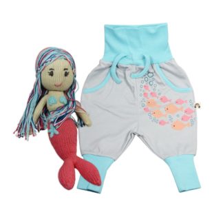 Chill n Feel - Puppe Meerjungfrau u. Mitwachshose für Mädchen_Geschenk für 3 Jährige