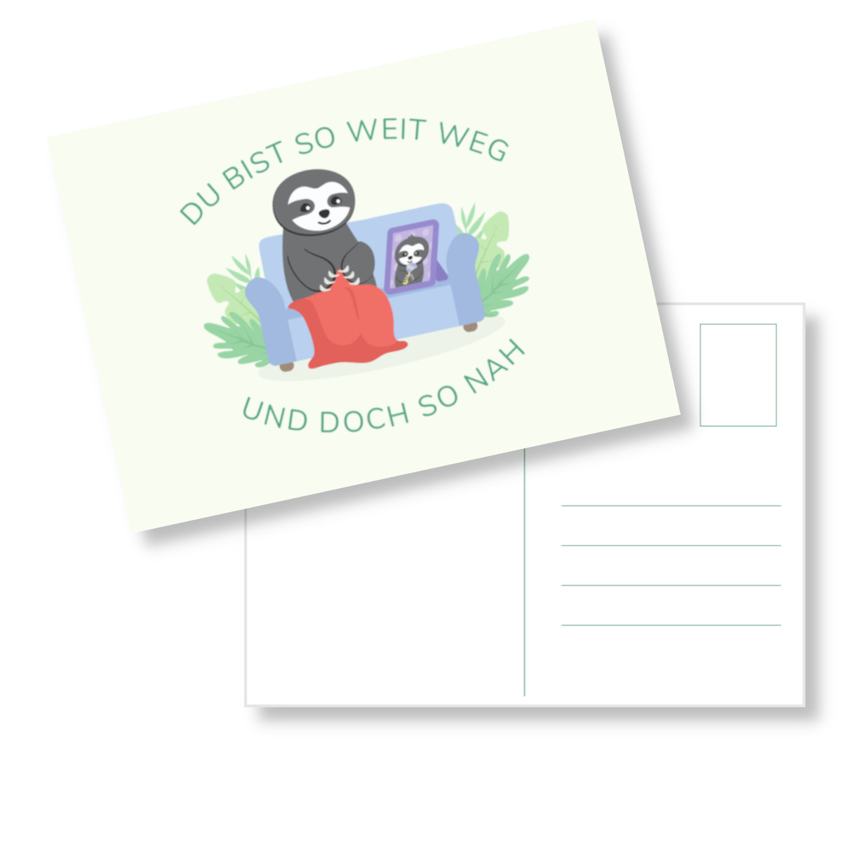 Postkarte Faultier_Post für das Enkelkind (2) Postkarte Faultier_Post für das Enkelkind (2)